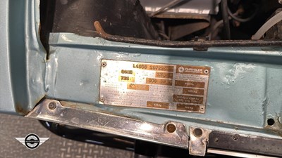 Lot 854 - 1974 HUMBER SCEPTRE