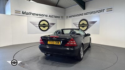 Lot 130 - 2003 MERCEDES SLK 230 KOMPRESSOR AUTO
