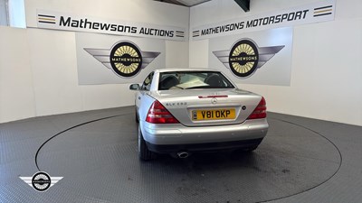 Lot 256 - 1999 MERCEDES SLK 230 KOMPRESSOR AUTO