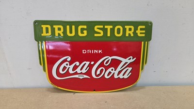Lot 17 - COCA COLA REPRO ENAMEL SIGN 15" X 10"