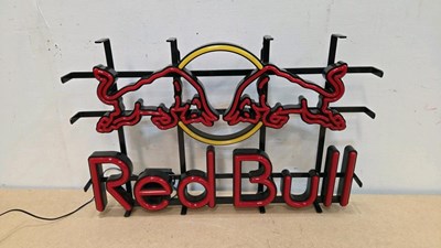 Lot 27 - RED BULL NEON LIGHT UP SIGN 22" X 14"