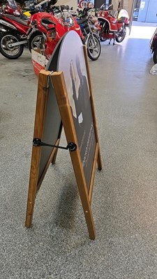 Lot 37 - A-FRAME SIGN OF JEREMY CLARKSON FROM THE HAWKSTONE BREWERY