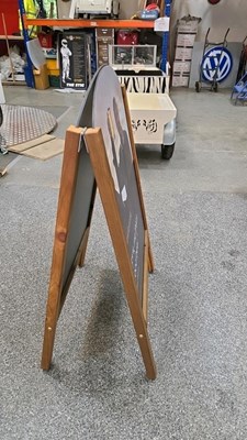 Lot 37 - A-FRAME SIGN OF JEREMY CLARKSON FROM THE HAWKSTONE BREWERY