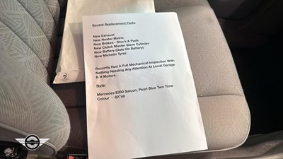 Lot 602 - 1994 MERCEDES E200