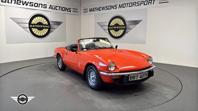 Lot 780 - 1978 TRIUMPH SPITFIRE 1500