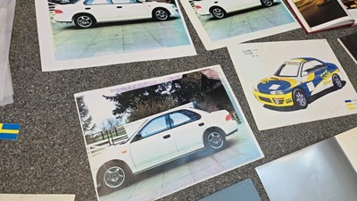 Lot 651 - SUBARU 555 RALLY DESIGNS & MEMORABILIA