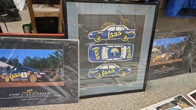 Lot 651 - SUBARU 555 RALLY DESIGNS & MEMORABILIA