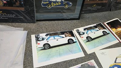 Lot 651 - SUBARU 555 RALLY DESIGNS & MEMORABILIA