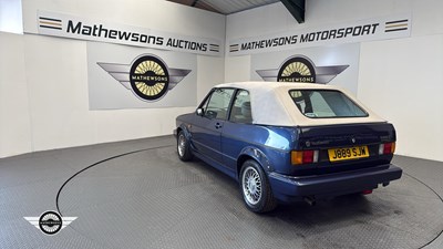 Lot 743 - 1991 VOLKSWAGEN GOLF CLIPPER CABRIO