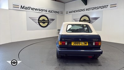 Lot 743 - 1991 VOLKSWAGEN GOLF CLIPPER CABRIO