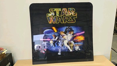 Lot 145 - 1970'S - 1980'S STARWARS ARCADE GAME SIGN 38" X 36"