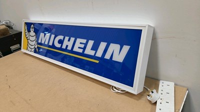 Lot 1 - MICHELIN ILLUMINATED SIGN 47" X 12"