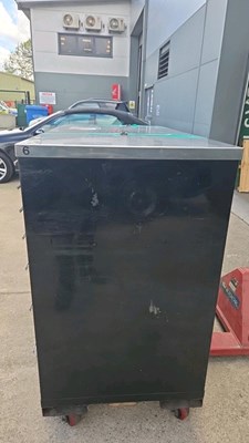 Lot 65 - XL SHURE NEW OLD STOCK ROLLER DRAW TOOL CABINET, INC KEY L60" W28" H45"