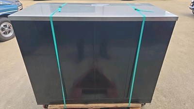 Lot 65 - XL SHURE NEW OLD STOCK ROLLER DRAW TOOL CABINET, INC KEY L60" W28" H45"