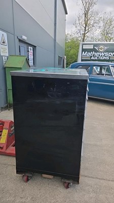 Lot 65 - XL SHURE NEW OLD STOCK ROLLER DRAW TOOL CABINET, INC KEY L60" W28" H45"