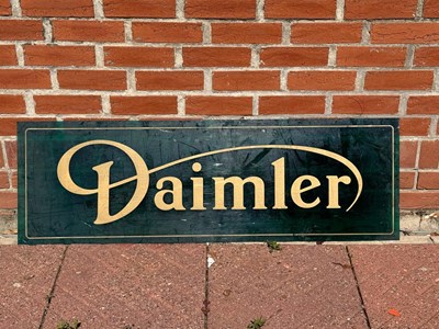 Lot 324 - DAIMLER SHOWROOM PLASTIC SIGN 48" X 15.5"