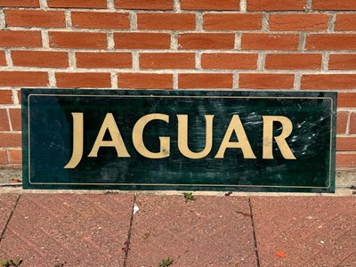 Lot 333 - JAGUAR SHOWROOM PLASTIC SIGN 48" X 15.5 "