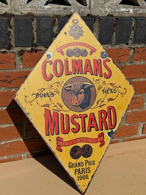 Lot 461 - COLMANS MUSTARD REPRO SIGN 27" X 9.5"