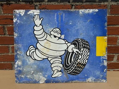 Lot 467 - MICHELIN MAN ALUMINIUM SIGN 25" X 20"