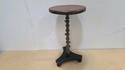 Lot 879 - OCCASIONAL TABLE , HAND MADE FROM AN OLD CAMSHAFT