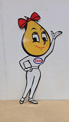 Lot 329 - METAL REPRO ESSO MRS DRIP SIGN 42" X 19"
