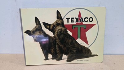 Lot 671 - TEXACO REPRO, DOUBLE SIDED SIGN 23" X 16"