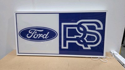 Lot 3 - FORD RS MOTORSPORT ILLUMINATED SIGH 48" X 24"