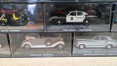 Lot 155 - BOX OF 24 JAMES BOND SCALE MODELS