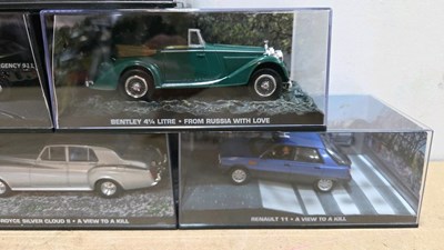 Lot 155 - BOX OF 24 JAMES BOND SCALE MODELS