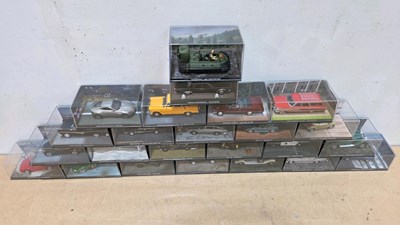 Lot 155 - BOX OF 24 JAMES BOND SCALE MODELS