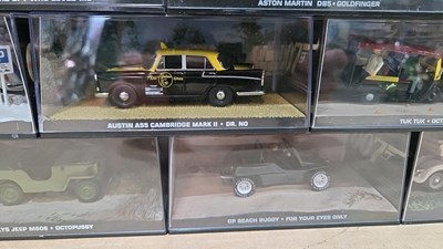 Lot 155 - BOX OF 24 JAMES BOND SCALE MODELS