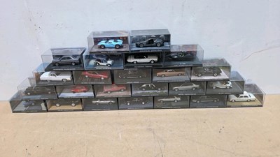 Lot 363 - BOX OF 24 JAMES BOND SCALE MODELS