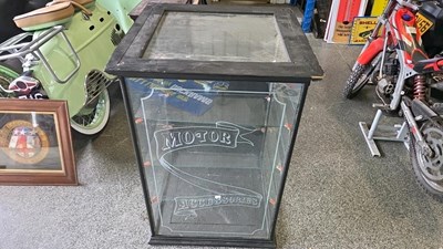Lot 9 - MOTOR ACCESSORIES DISPLAY CABINET 36" X 24"