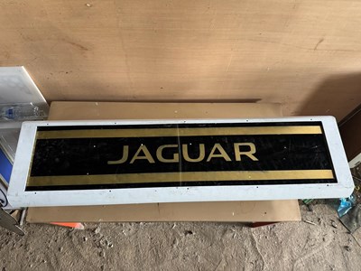 Lot 43 - JAGUAR LIGHT UP SIGN 49" X 14"