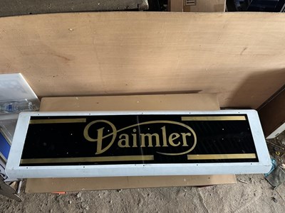 Lot 189 - DAIMLER LIGHT UP SIGN 49" X 14"