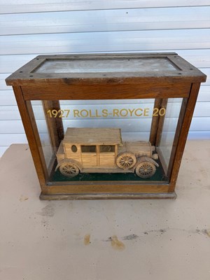 Lot 327 - ROLLS ROYCE IN DISPLAY CABINET 18" X 16"