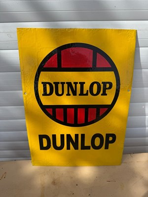 Lot 381 - DUNLOP MEAEL REPRO PAINTED SIGN 20" X 14"