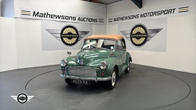 Lot 789 - 1957 MORRIS MINOR
