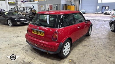 Lot 589 - 2003 MINI MINI ONE - ALL PROCEEDS TO CHARITY