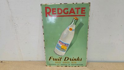 Lot 655 - REDGATE LEMON SQUASH, REPRO ENAMEL SIGN 19" X 13"