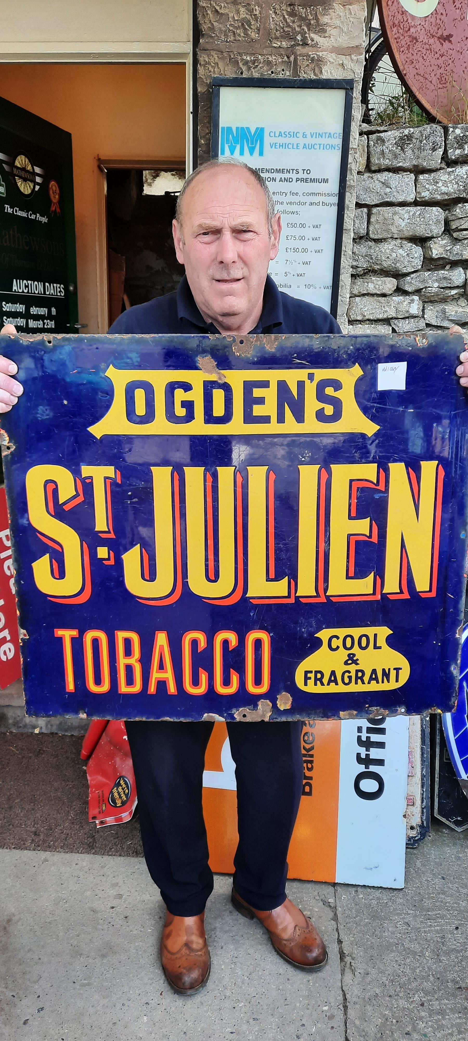 st julien tobacco sign Lot 15