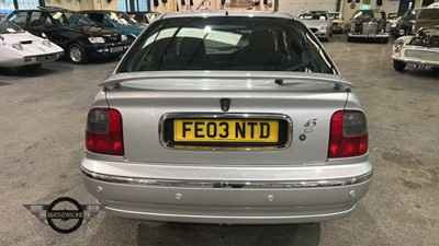 Lot 645 - 2003 ROVER 45 IMPRESSION S3